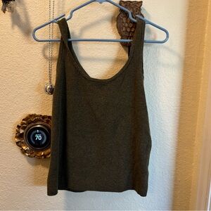 a new day Olive Scoop Neck Knit Tank Top